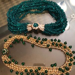 2 unique costume jewelry necklaces